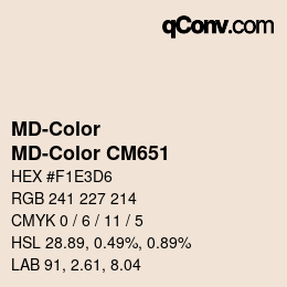 カラーコード: MD-Color - MD-Color CM651 | qconv.com