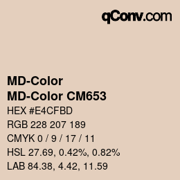 カラーコード: MD-Color - MD-Color CM653 | qconv.com