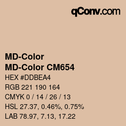 カラーコード: MD-Color - MD-Color CM654 | qconv.com