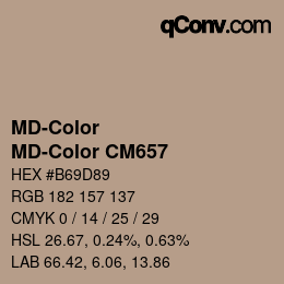 Color code: MD-Color - MD-Color CM657 | qconv.com