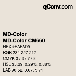 Color code: MD-Color - MD-Color CM660 | qconv.com