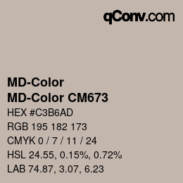 カラーコード: MD-Color - MD-Color CM673 | qconv.com