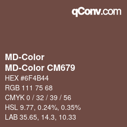 Color code: MD-Color - MD-Color CM679 | qconv.com