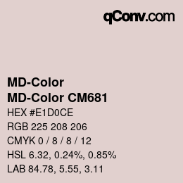 カラーコード: MD-Color - MD-Color CM681 | qconv.com