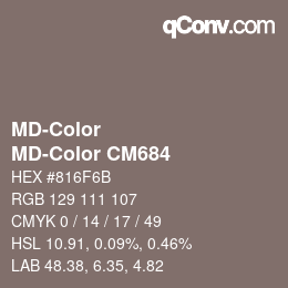 Color code: MD-Color - MD-Color CM684 | qconv.com