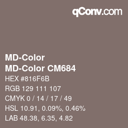 カラーコード: MD-Color - MD-Color CM684 | qconv.com