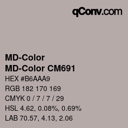 カラーコード: MD-Color - MD-Color CM691 | qconv.com