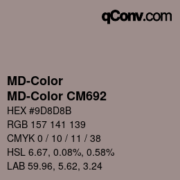 カラーコード: MD-Color - MD-Color CM692 | qconv.com