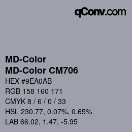 Color code: MD-Color - MD-Color CM706 | qconv.com