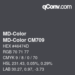 Farbcode: MD-Color - MD-Color CM709 | qconv.com