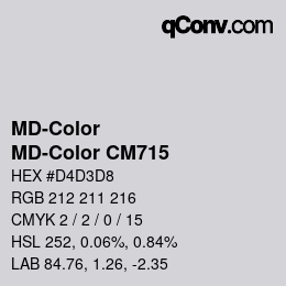 Farbcode: MD-Color - MD-Color CM715 | qconv.com