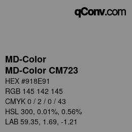 カラーコード: MD-Color - MD-Color CM723 | qconv.com
