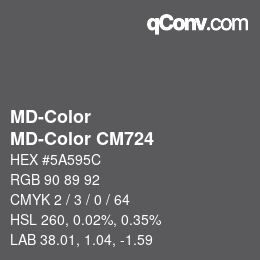 Color code: MD-Color - MD-Color CM724 | qconv.com