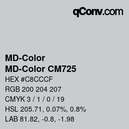 カラーコード: MD-Color - MD-Color CM725 | qconv.com
