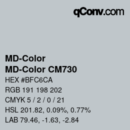 Farbcode: MD-Color - MD-Color CM730 | qconv.com