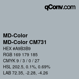 Color code: MD-Color - MD-Color CM731 | qconv.com