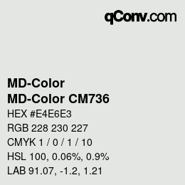 Color code: MD-Color - MD-Color CM736 | qconv.com