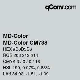 Color code: MD-Color - MD-Color CM738 | qconv.com