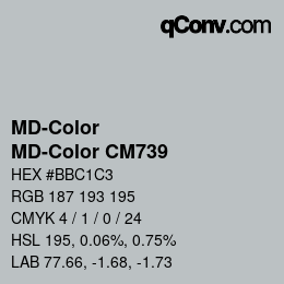 カラーコード: MD-Color - MD-Color CM739 | qconv.com