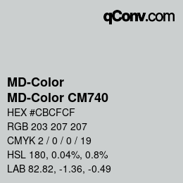 Color code: MD-Color - MD-Color CM740 | qconv.com