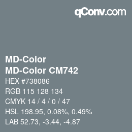 カラーコード: MD-Color - MD-Color CM742 | qconv.com