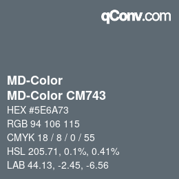Color code: MD-Color - MD-Color CM743 | qconv.com