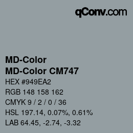 カラーコード: MD-Color - MD-Color CM747 | qconv.com