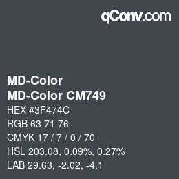 Color code: MD-Color - MD-Color CM749 | qconv.com