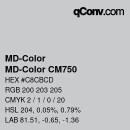 Color code: MD-Color - MD-Color CM750 | qconv.com