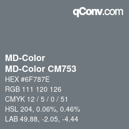 カラーコード: MD-Color - MD-Color CM753 | qconv.com