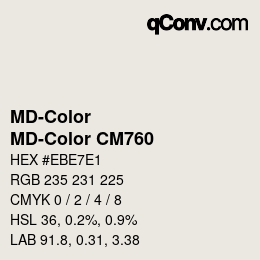Farbcode: MD-Color - MD-Color CM760 | qconv.com