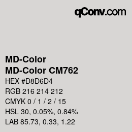 Color code: MD-Color - MD-Color CM762 | qconv.com