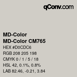 カラーコード: MD-Color - MD-Color CM765 | qconv.com