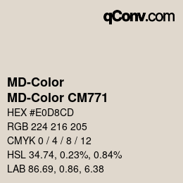 Color code: MD-Color - MD-Color CM771 | qconv.com