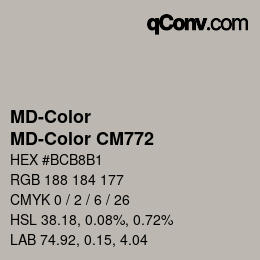 カラーコード: MD-Color - MD-Color CM772 | qconv.com
