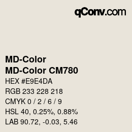 Color code: MD-Color - MD-Color CM780 | qconv.com