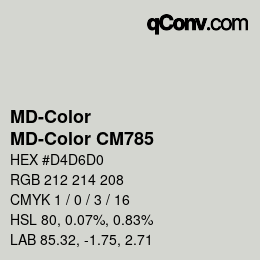 Color code: MD-Color - MD-Color CM785 | qconv.com