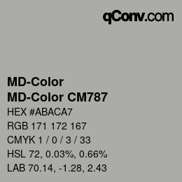 カラーコード: MD-Color - MD-Color CM787 | qconv.com