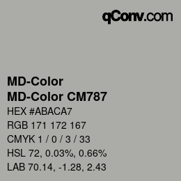 Color code: MD-Color - MD-Color CM787 | qconv.com