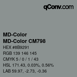 カラーコード: MD-Color - MD-Color CM798 | qconv.com