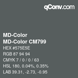 カラーコード: MD-Color - MD-Color CM799 | qconv.com