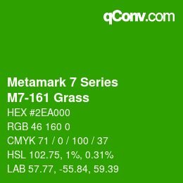 Código de color: Metamark 7 Series - M7-161 Grass | qconv.com