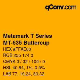 Farbcode: Metamark T Series - MT-635 Buttercup | qconv.com