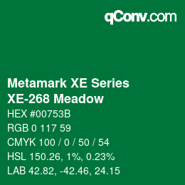 カラーコード: Metamark XE Series - XE-268 Meadow | qconv.com