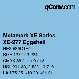 Farbcode: Metamark XE Series - XE-277 Eggshell | qconv.com