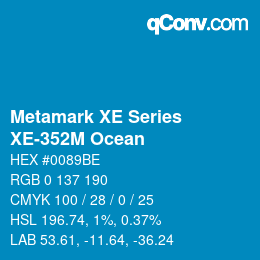 Código de color: Metamark XE Series - XE-352M Ocean | qconv.com