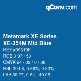 カラーコード: Metamark XE Series - XE-354M Mid Blue | qconv.com