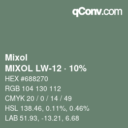 Farbcode: Mixol - MIXOL LW-12 · 10% | qconv.com