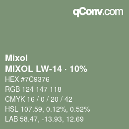 Farbcode: Mixol - MIXOL LW-14 · 10% | qconv.com