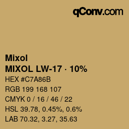 Farbcode: Mixol - MIXOL LW-17 · 10% | qconv.com